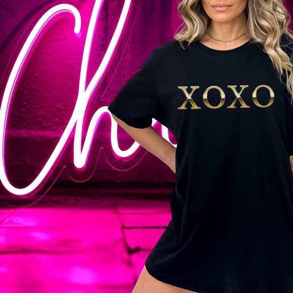 Xoxo Shirt Unisex College Tee Everyday Love T-shirt Gift - Picture 7 of 8